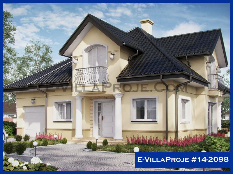 KCE-8673 230 m² hafif çelik ev mimari görselleştirmesi