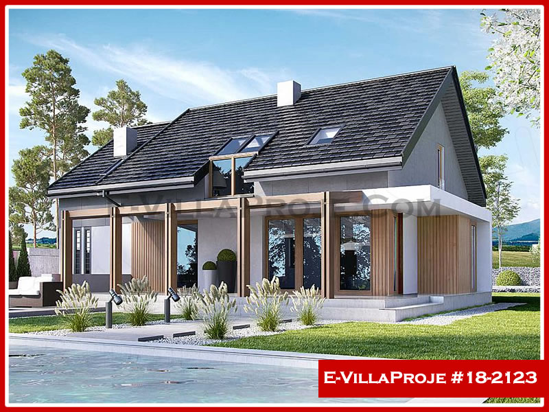 KCE-18.2123 235 m² hafif çelik ev mimari görselleştirmesi