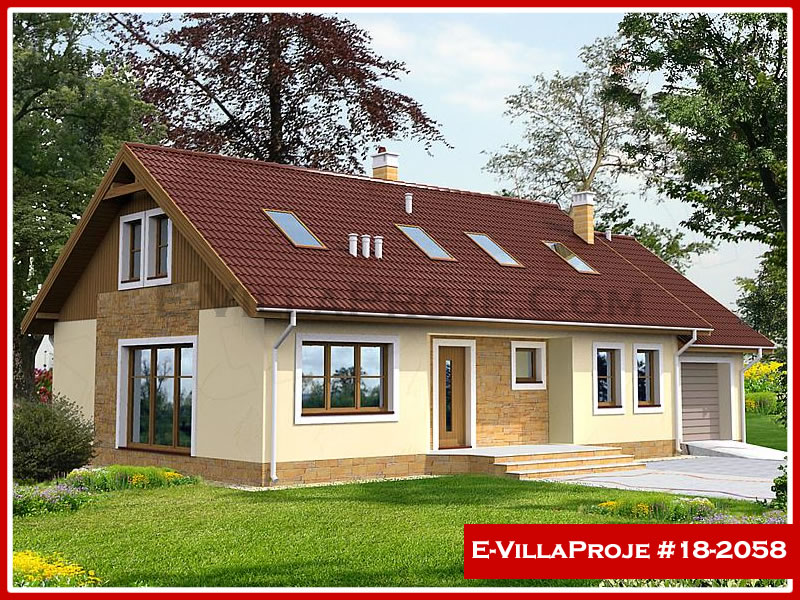 KCE-18.2058 236 m² hafif çelik ev mimari görselleştirmesi