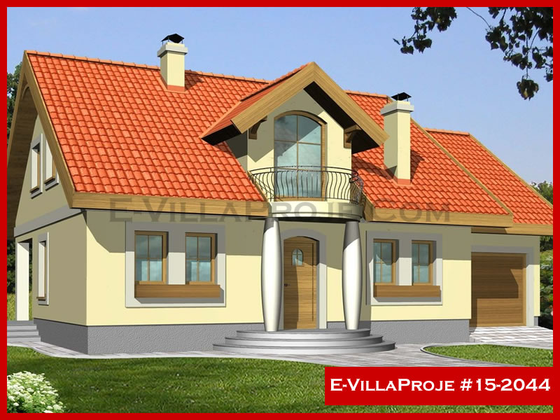 KCE-15.2044 240 m² hafif çelik ev mimari görselleştirmesi