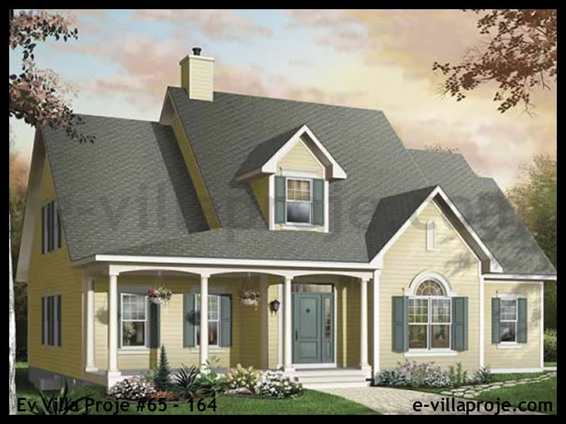 KCE-65.164 249 m² hafif çelik ev mimari görselleştirmesi