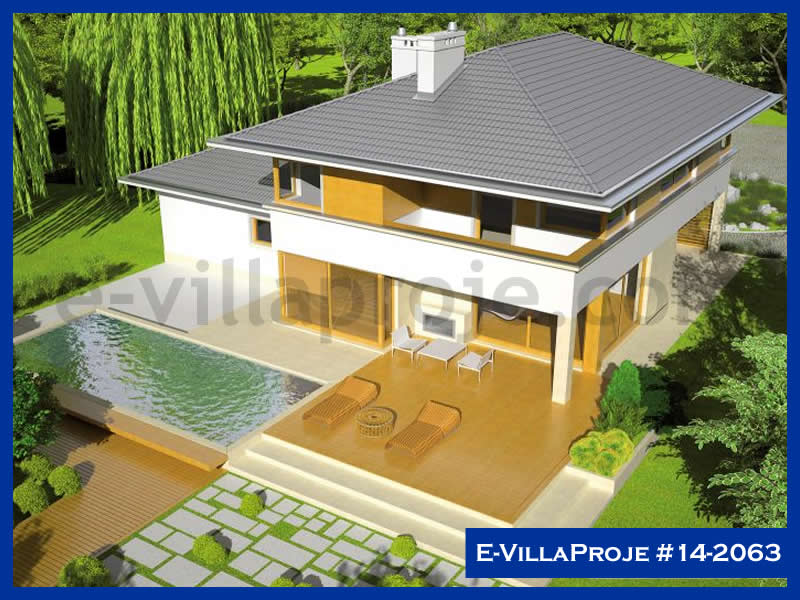 KCE-14.2063 249 m² hafif çelik ev mimari görselleştirmesi