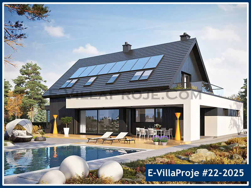 KCE-22.2025 251 m² Kıbrıs hafif çelik ev mimari görselleştirmesi