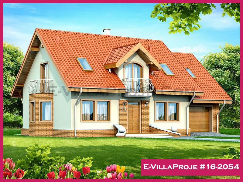KCE-16.2054 255 m² hafif çelik ev mimari görselleştirmesi