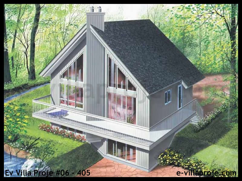 KCE-06.405 255 m² Kıbrıs hafif çelik ev mimari görselleştirmesi