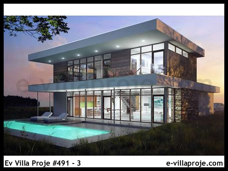 KCE-491.3 260 m² hafif çelik ev mimari görselleştirmesi