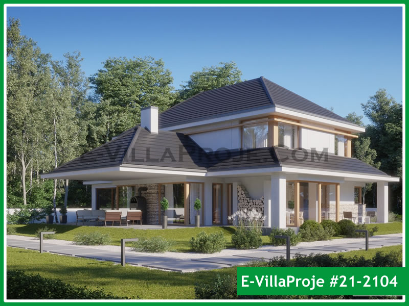 KCE-21.2104 264 m² hafif çelik ev mimari görselleştirmesi