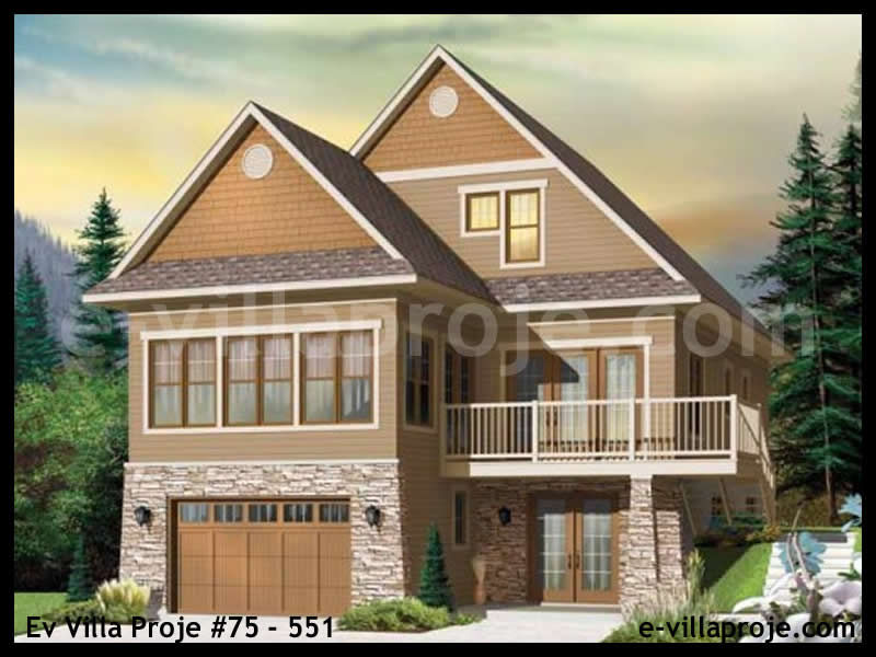 KCE-75.551 264 m² hafif çelik ev mimari görselleştirmesi