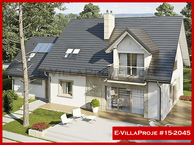 KCE-15.2045 265 m² hafif çelik ev mimari görselleştirmesi