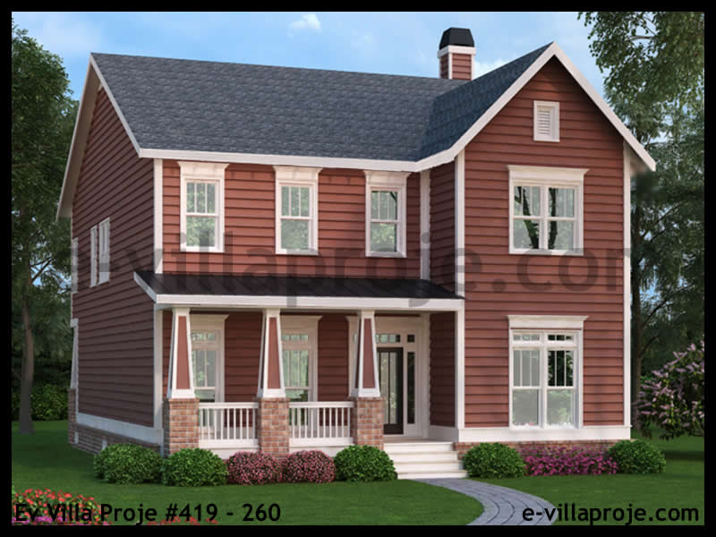 KCE-419.260 271 m² hafif çelik ev mimari görselleştirmesi