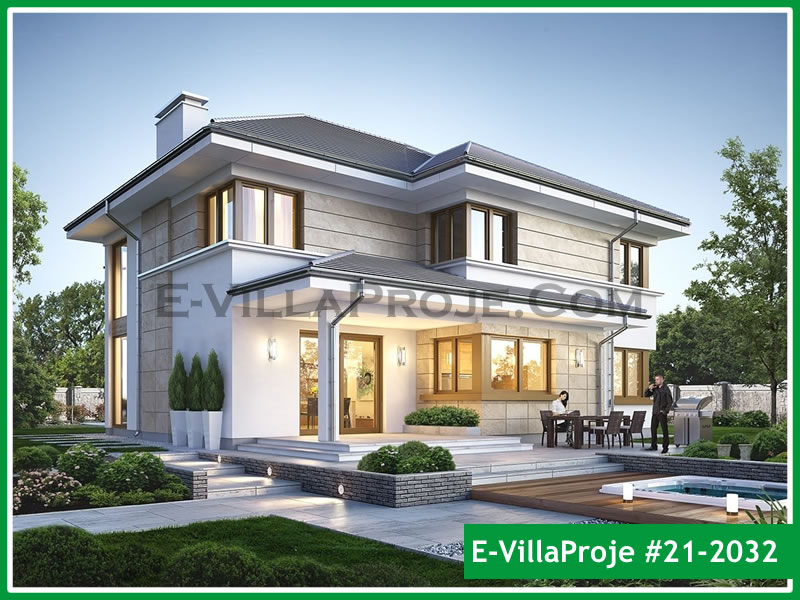 KCE-21.2032 280 m² hafif çelik ev mimari görselleştirmesi