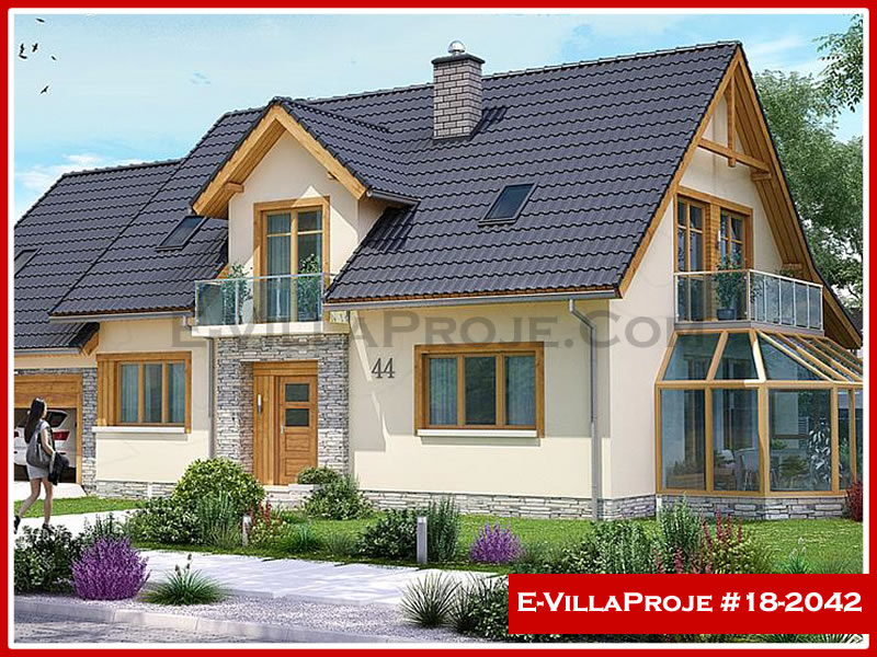 KCE-16317 285 m² hafif çelik ev mimari görselleştirmesi
