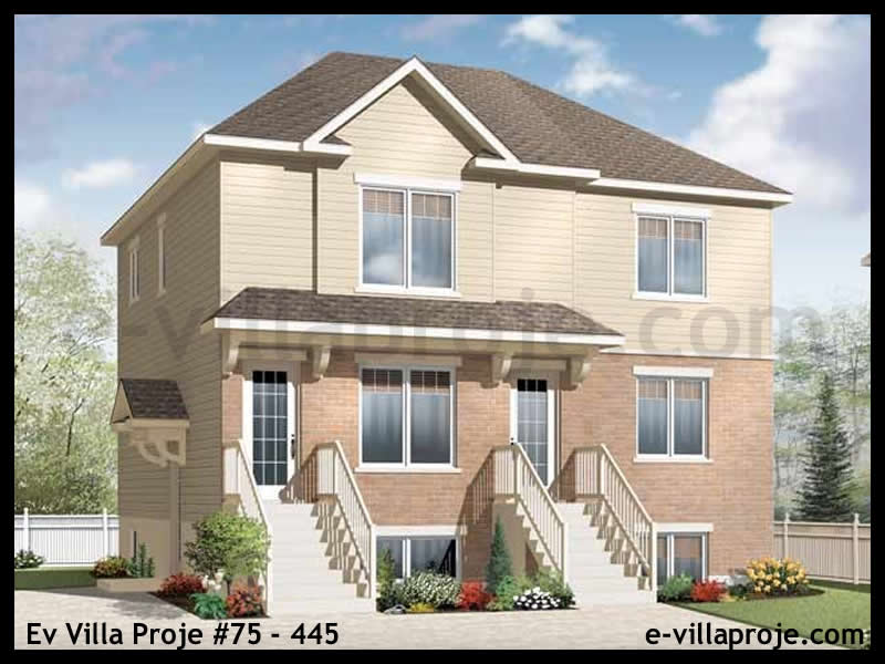 KCE-75.445 286 m² hafif çelik ev mimari görselleştirmesi