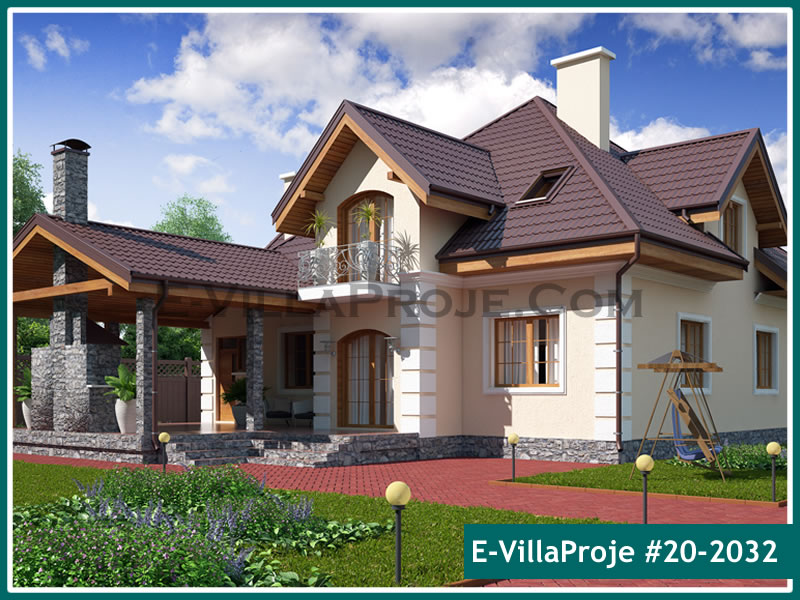 KCE-20.2032 292 m² hafif çelik ev mimari görselleştirmesi