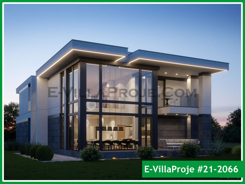 KCE-21.2066 292 m² hafif çelik ev mimari görselleştirmesi