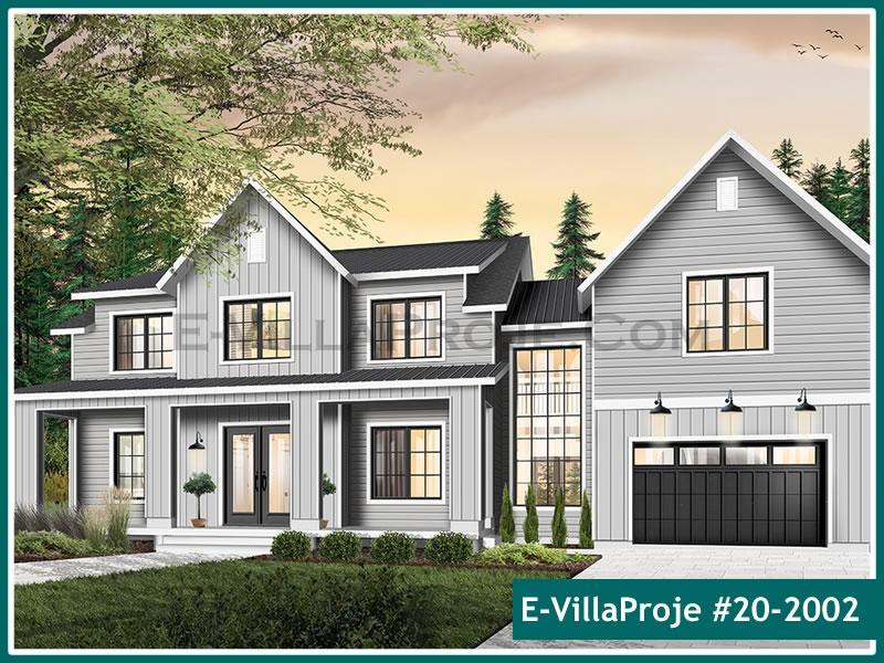 KCE-20.2002 340 m² hafif çelik ev mimari görselleştirmesi