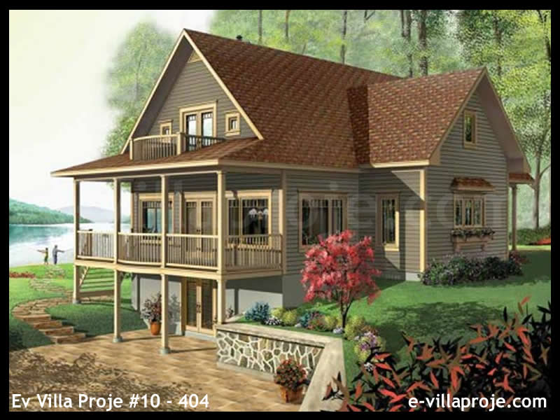 KCE-10.404 340 m² Kıbrıs hafif çelik ev mimari görselleştirmesi