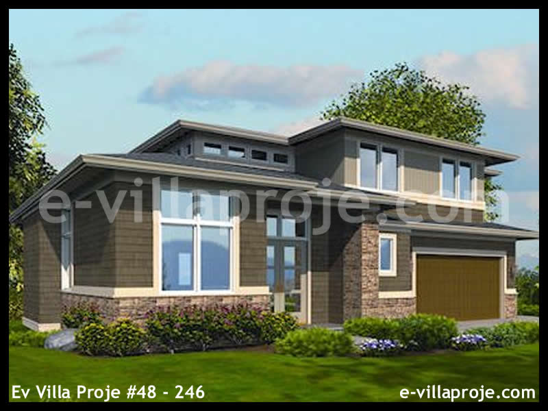 KCE-48.246 340 m² Kıbrıs hafif çelik ev mimari görselleştirmesi