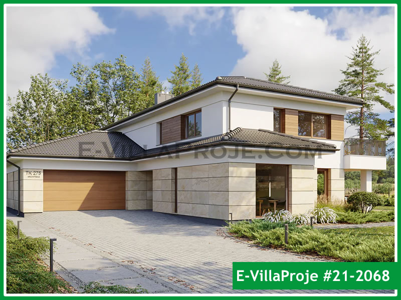 KCE-21.2068 382 m² hafif çelik ev mimari görselleştirmesi