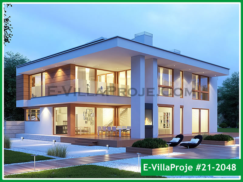 KCE-26676 391 m² hafif çelik ev mimari görselleştirmesi