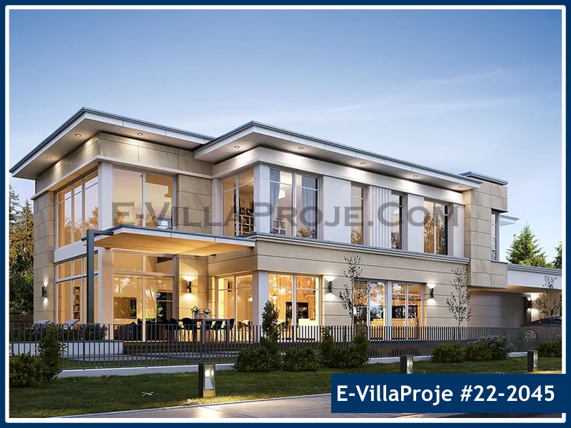 KCE-22.2045 401 m² Kıbrıs hafif çelik ev mimari görselleştirmesi