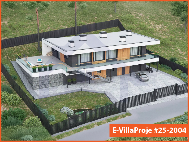 KCE-31805 406 m² Kıbrıs hafif çelik ev mimari görselleştirmesi