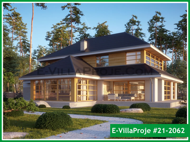 KCE-21.2062 407 m² hafif çelik ev mimari görselleştirmesi