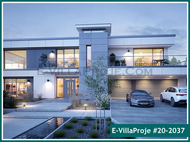 KCE-24445 440 m² hafif çelik ev mimari görselleştirmesi