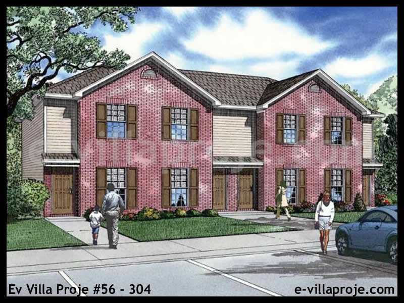 KCE-56.304 75 m² hafif çelik ev mimari görselleştirmesi