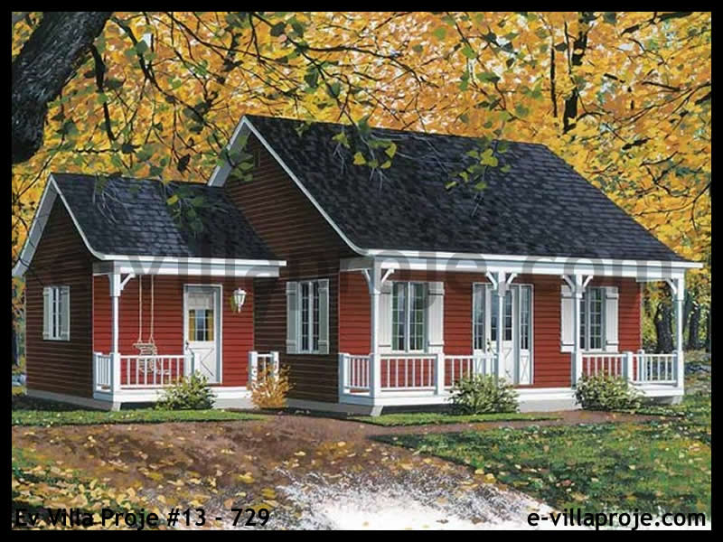 KCE-13.729 86 m² hafif çelik ev mimari görselleştirmesi