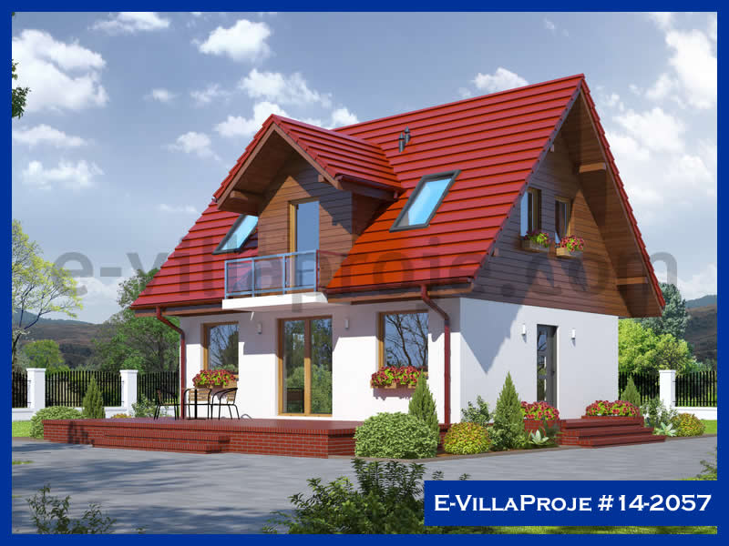 KCE-14.2057 92 m² hafif çelik ev mimari görselleştirmesi
