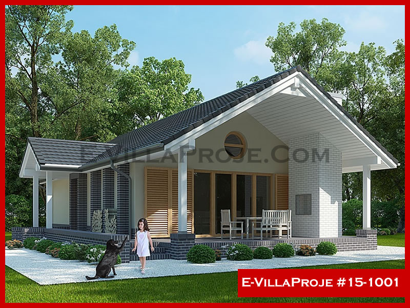 KCE-15.1001 93 m² hafif çelik ev mimari görselleştirmesi