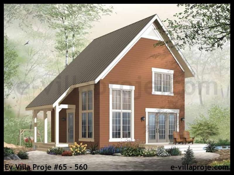 KCE-65.560 95 m² hafif çelik ev mimari görselleştirmesi