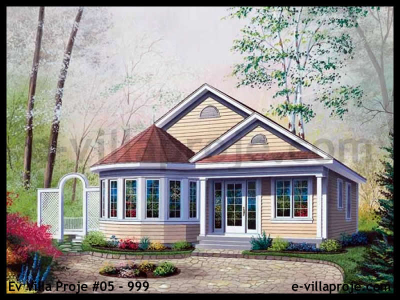 KCE-05.999 96 m² hafif çelik ev mimari görselleştirmesi