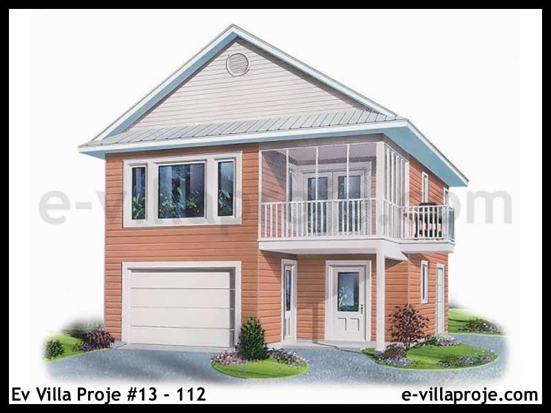 KCE-13.112 97 m² hafif çelik ev mimari görselleştirmesi